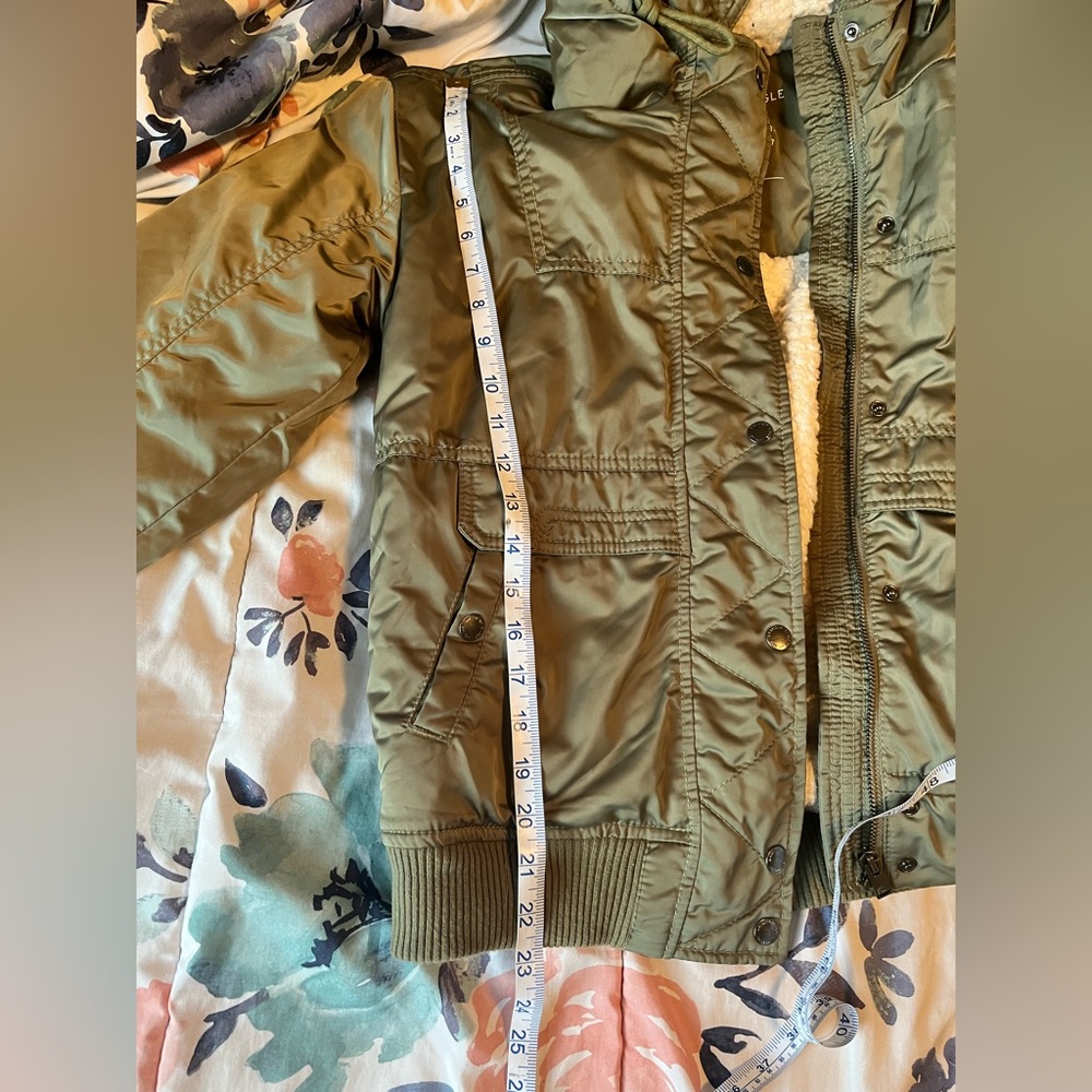 Euc American Eagle Green Winter Jacket - image 3